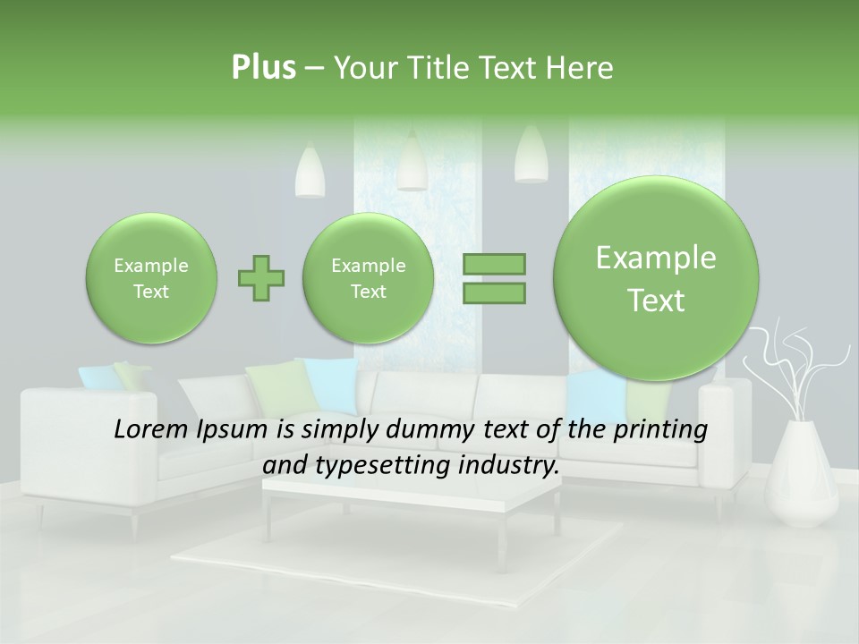 Divan Armchair Comfort PowerPoint Template