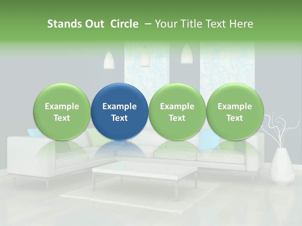 Divan Armchair Comfort PowerPoint Template