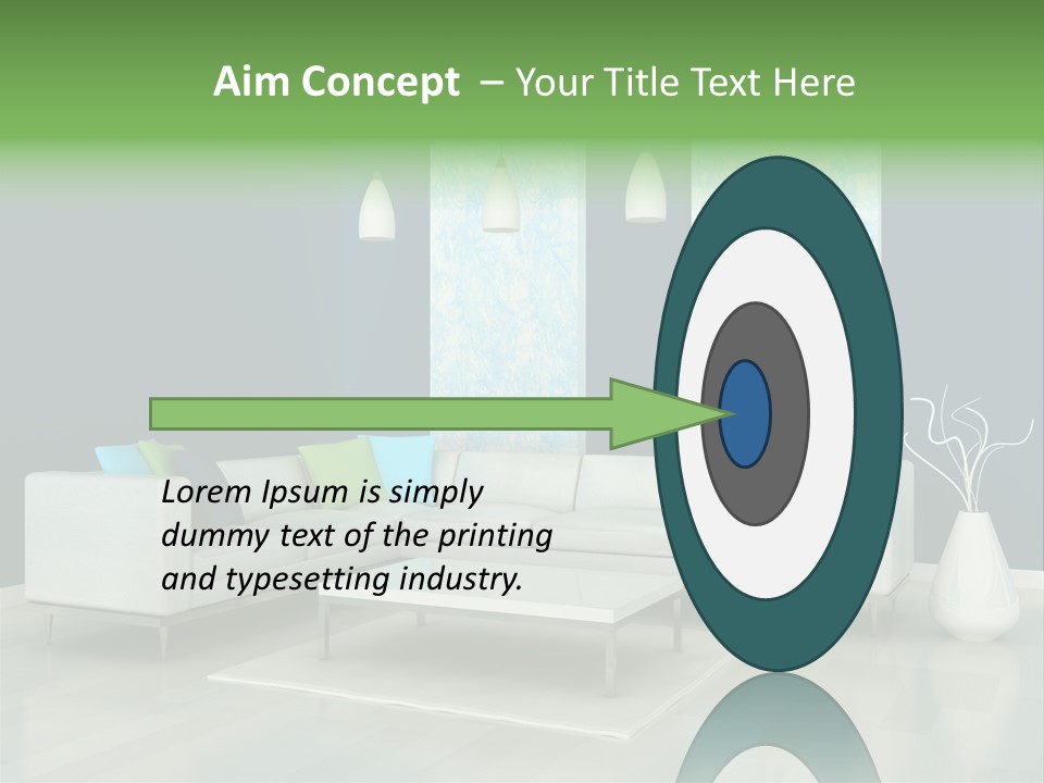Divan Armchair Comfort PowerPoint Template
