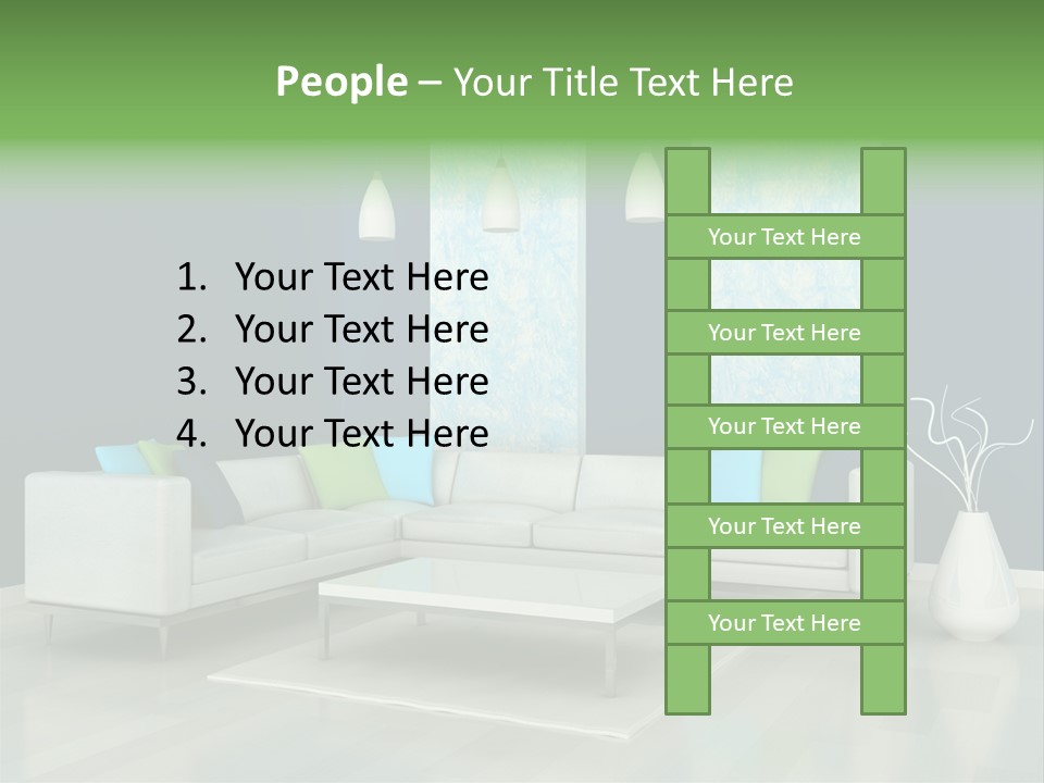 Divan Armchair Comfort PowerPoint Template