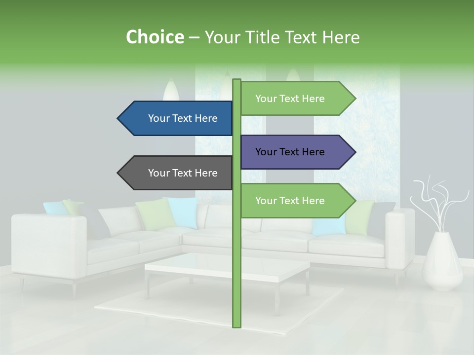 Divan Armchair Comfort PowerPoint Template