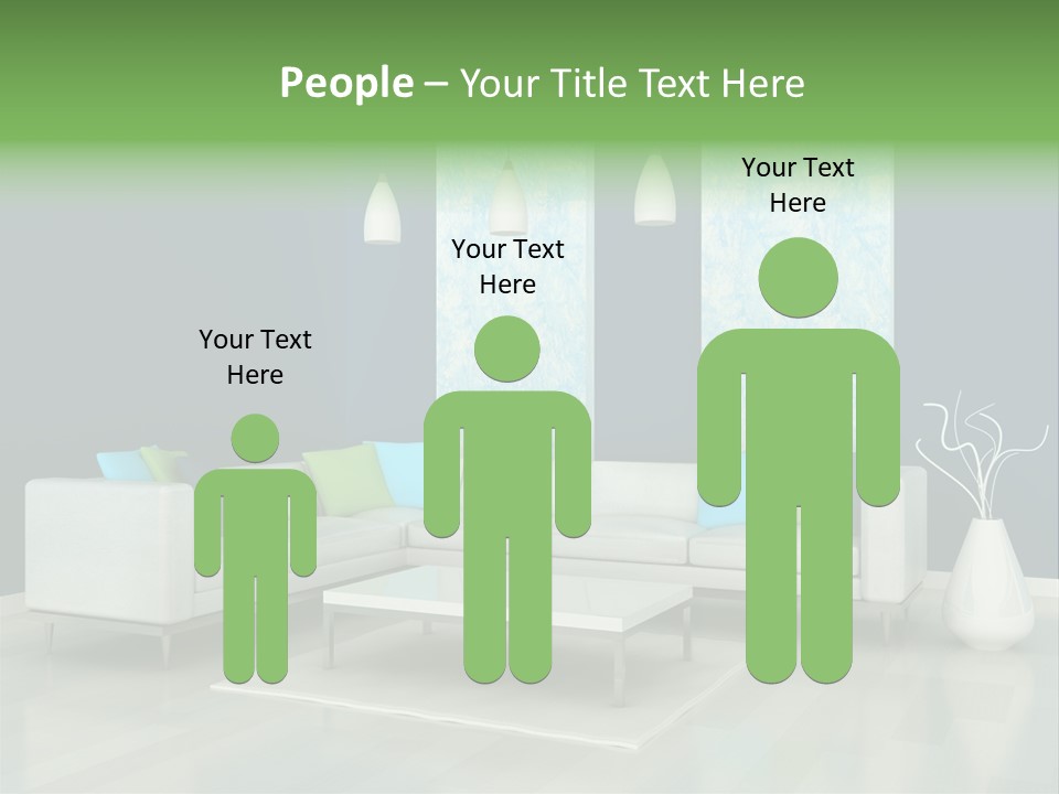 Divan Armchair Comfort PowerPoint Template