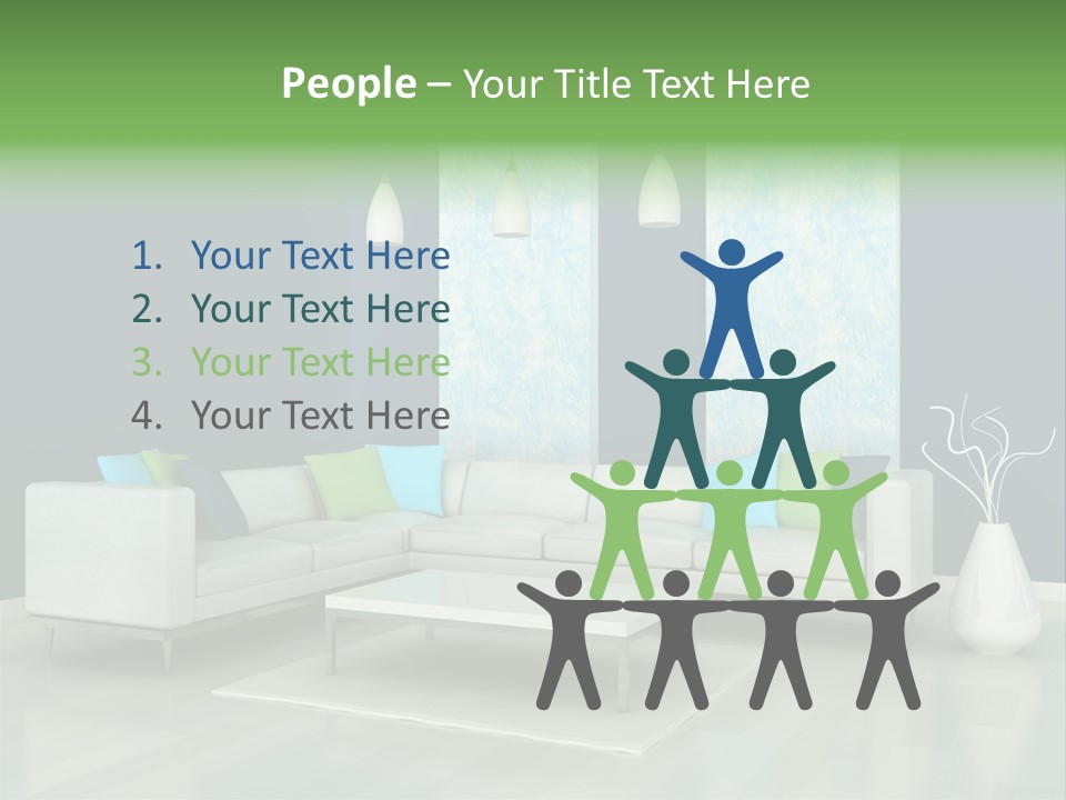 Divan Armchair Comfort PowerPoint Template