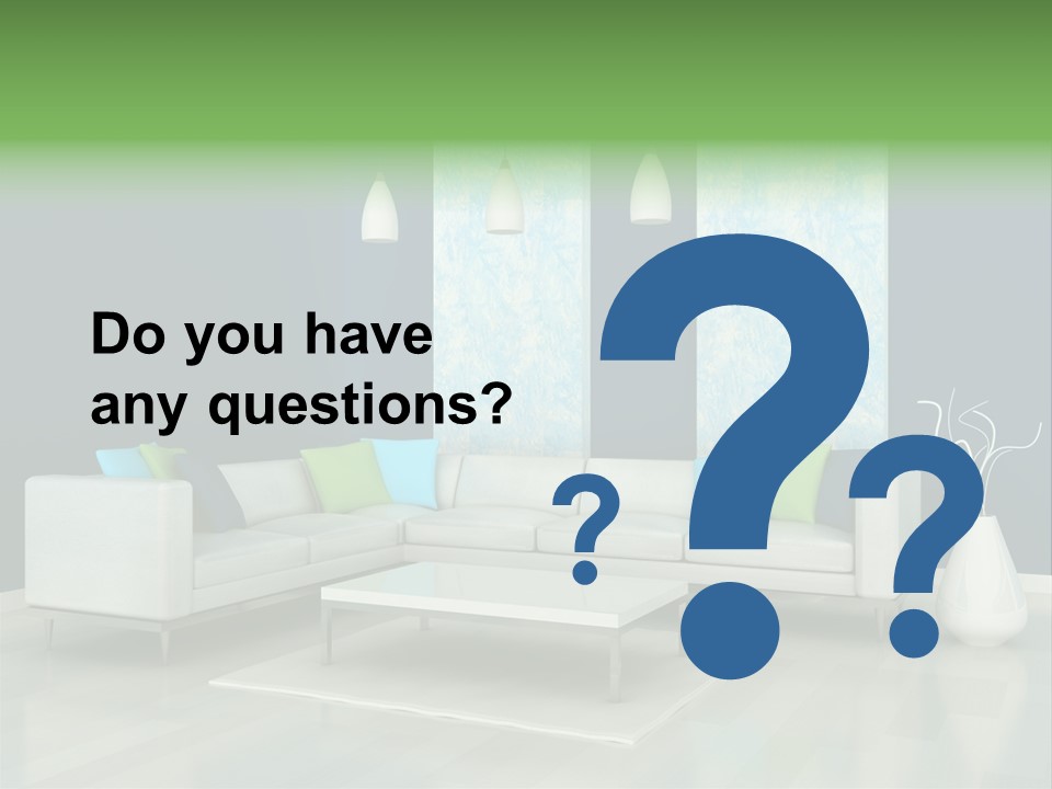 Divan Armchair Comfort PowerPoint Template