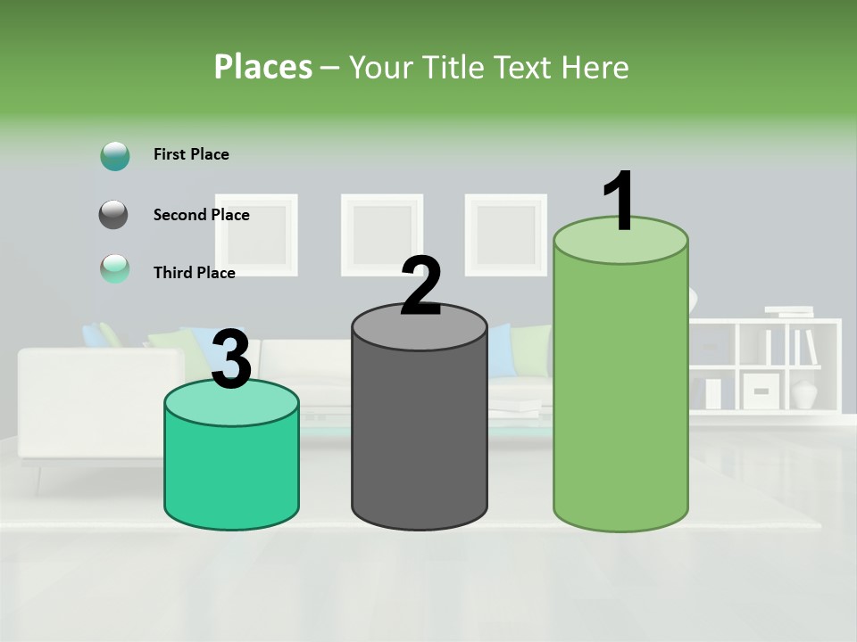 Decorative House Scene PowerPoint Template