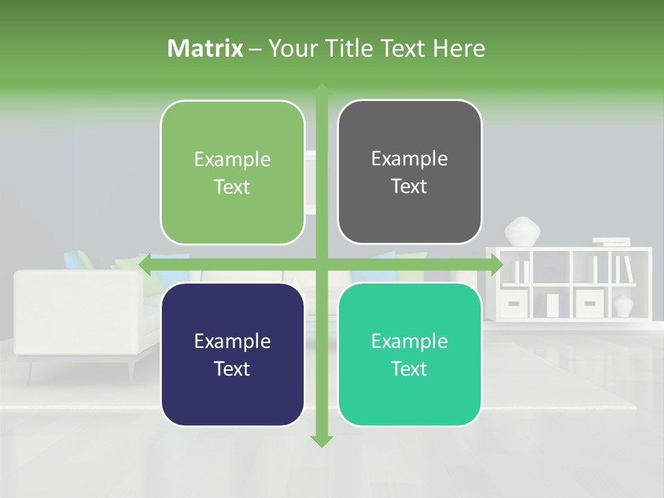 Decorative House Scene PowerPoint Template