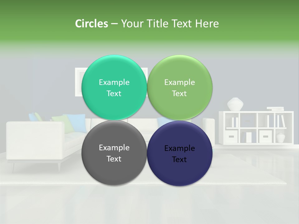 Decorative House Scene PowerPoint Template