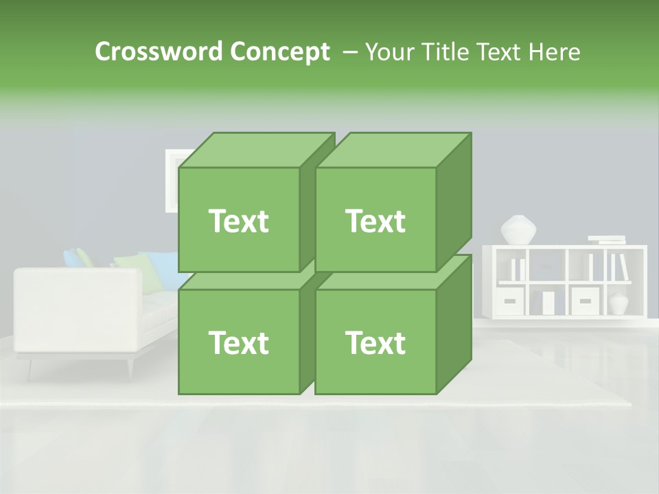 Decorative House Scene PowerPoint Template