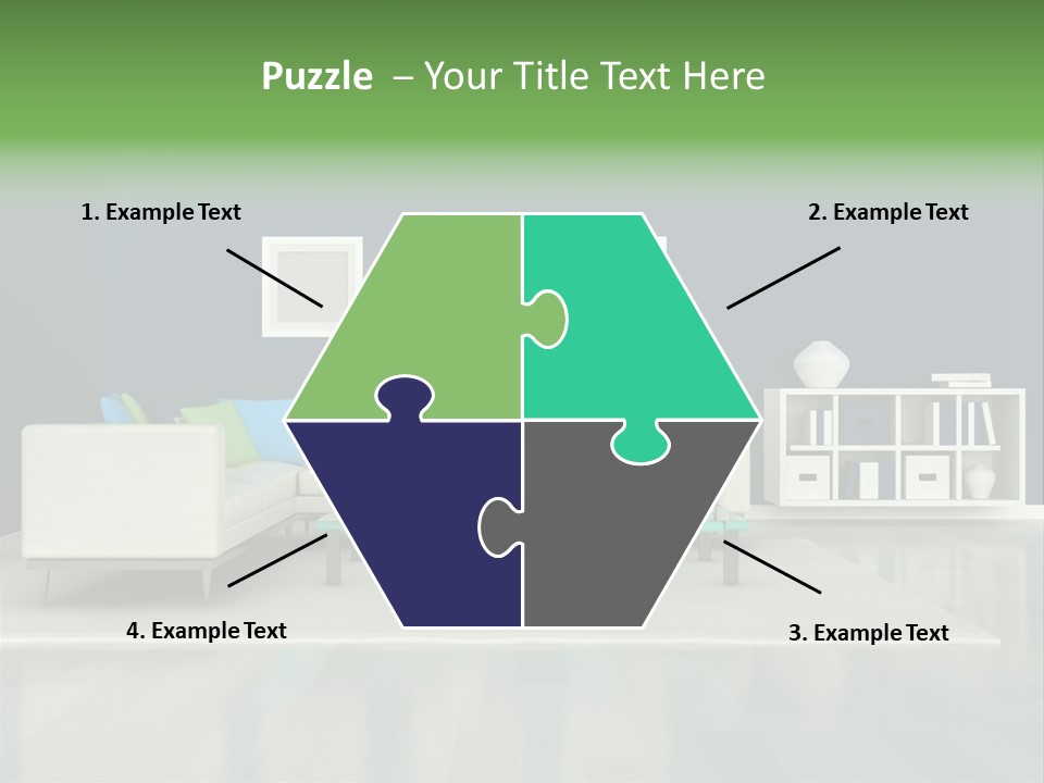 Decorative House Scene PowerPoint Template