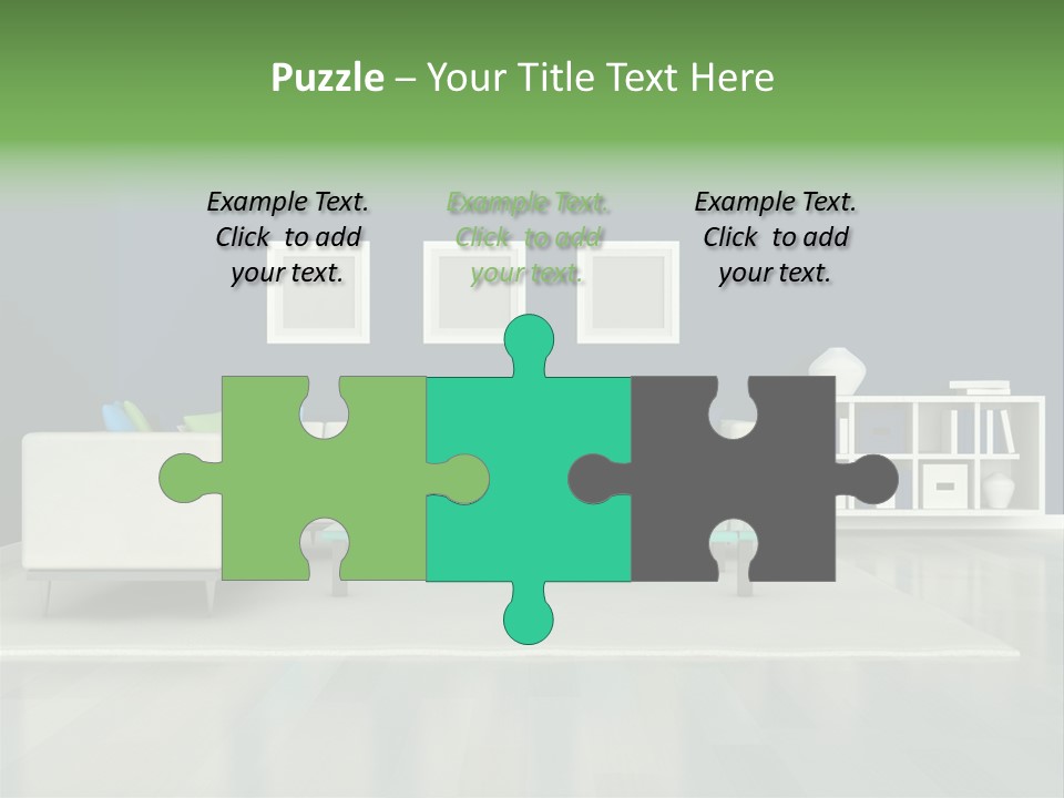 Decorative House Scene PowerPoint Template