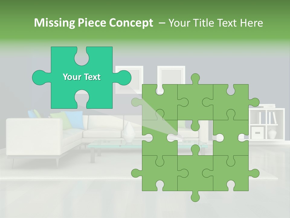 Decorative House Scene PowerPoint Template