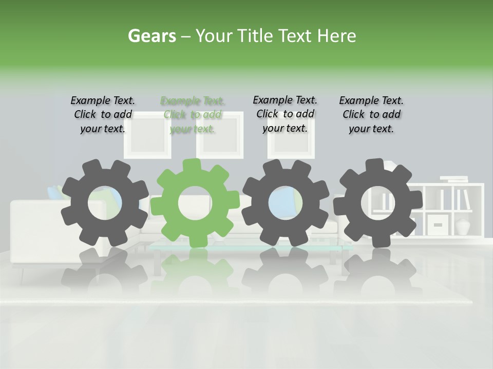 Decorative House Scene PowerPoint Template