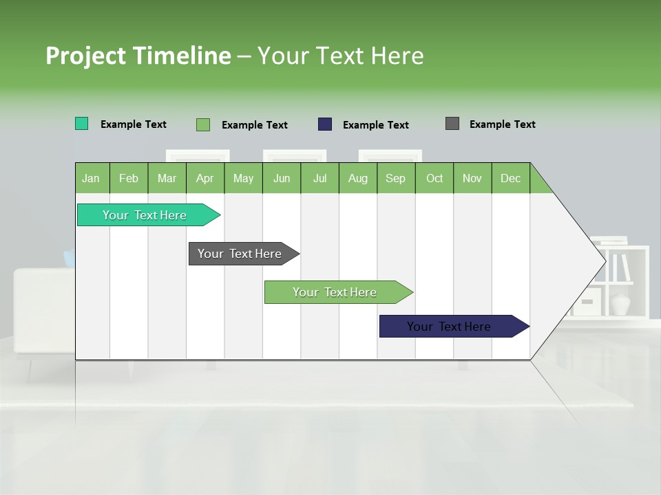 Decorative House Scene PowerPoint Template
