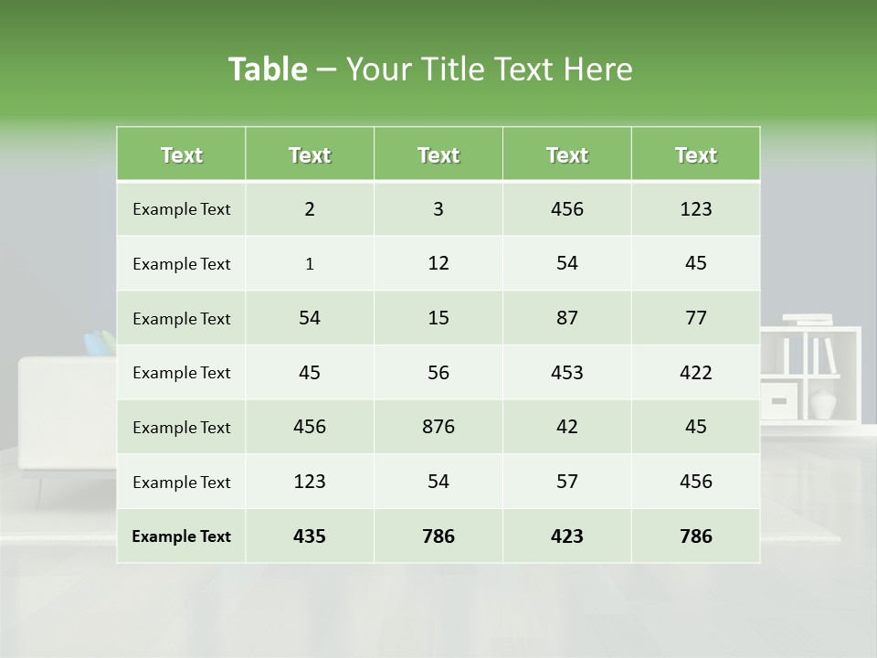 Decorative House Scene PowerPoint Template
