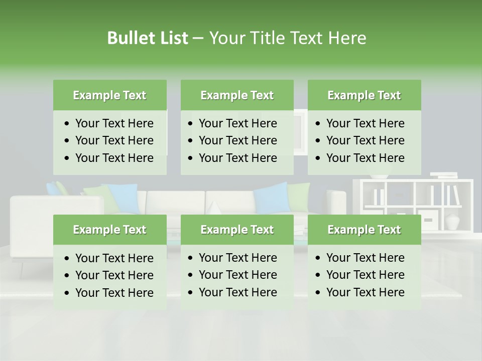 Decorative House Scene PowerPoint Template