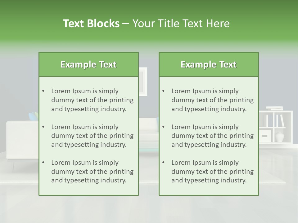 Decorative House Scene PowerPoint Template