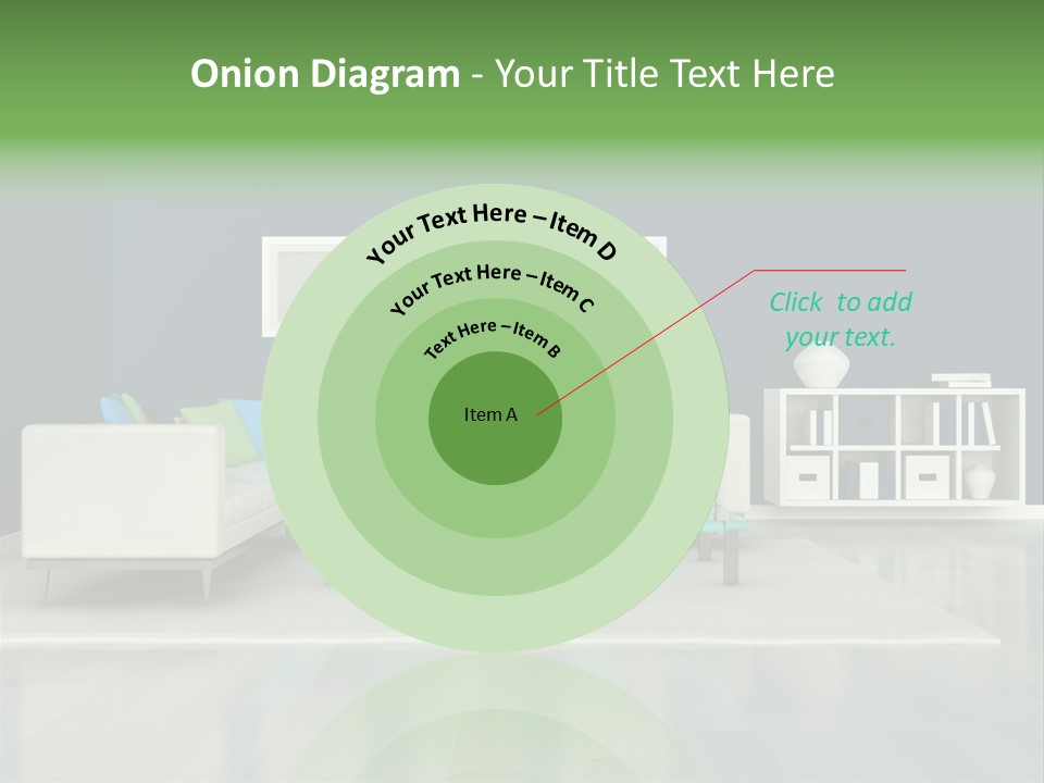 Decorative House Scene PowerPoint Template