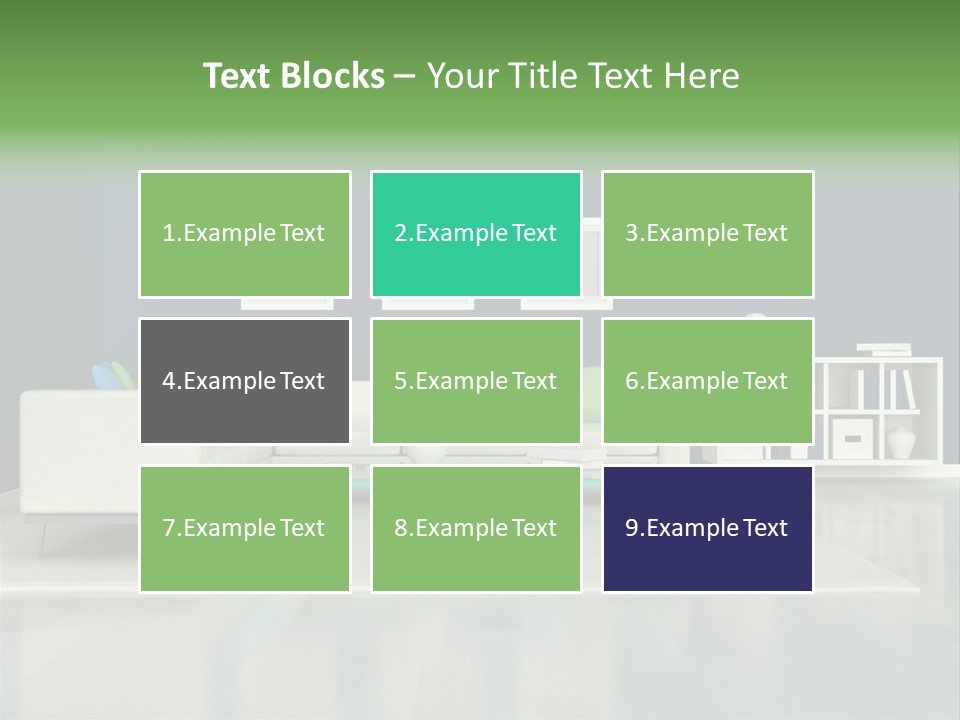 Decorative House Scene PowerPoint Template