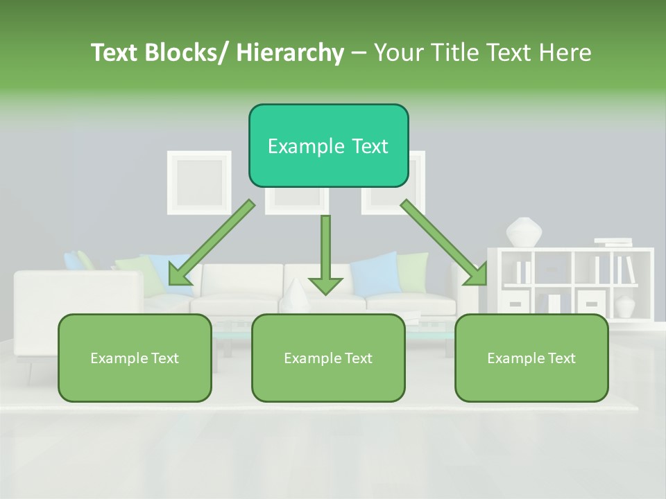 Decorative House Scene PowerPoint Template