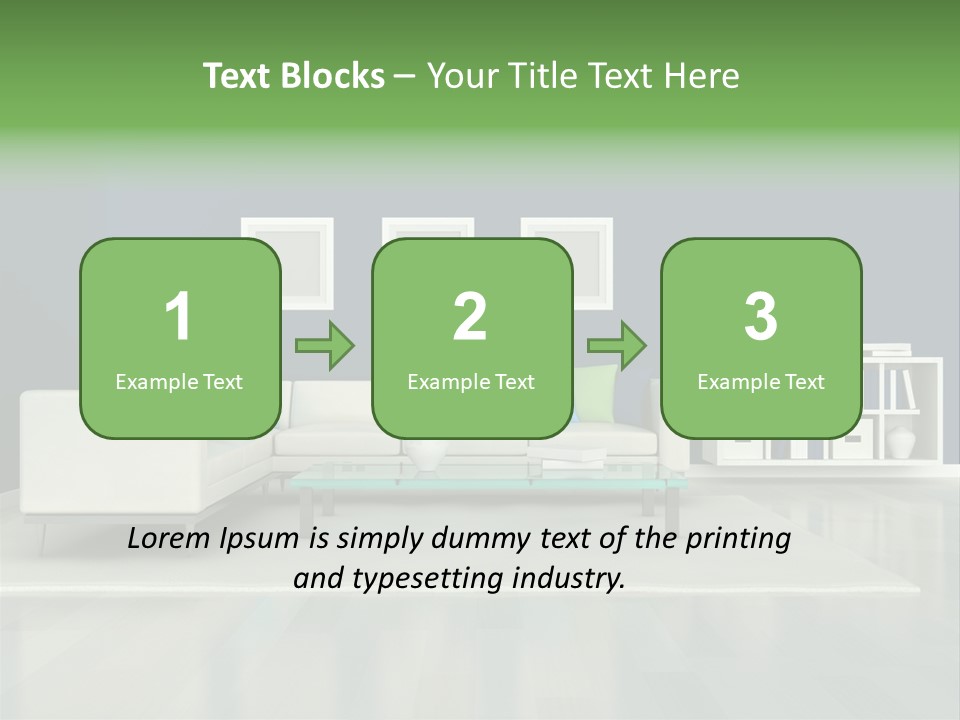 Decorative House Scene PowerPoint Template