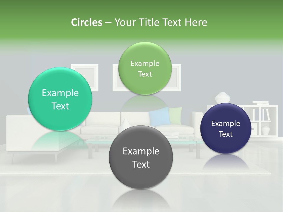 Decorative House Scene PowerPoint Template