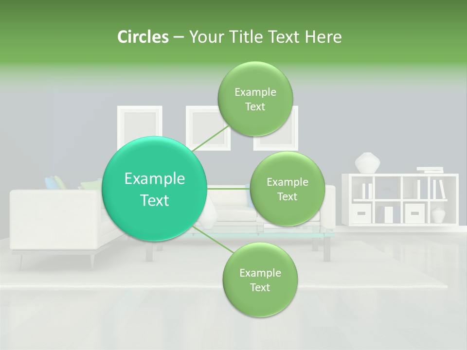 Decorative House Scene PowerPoint Template