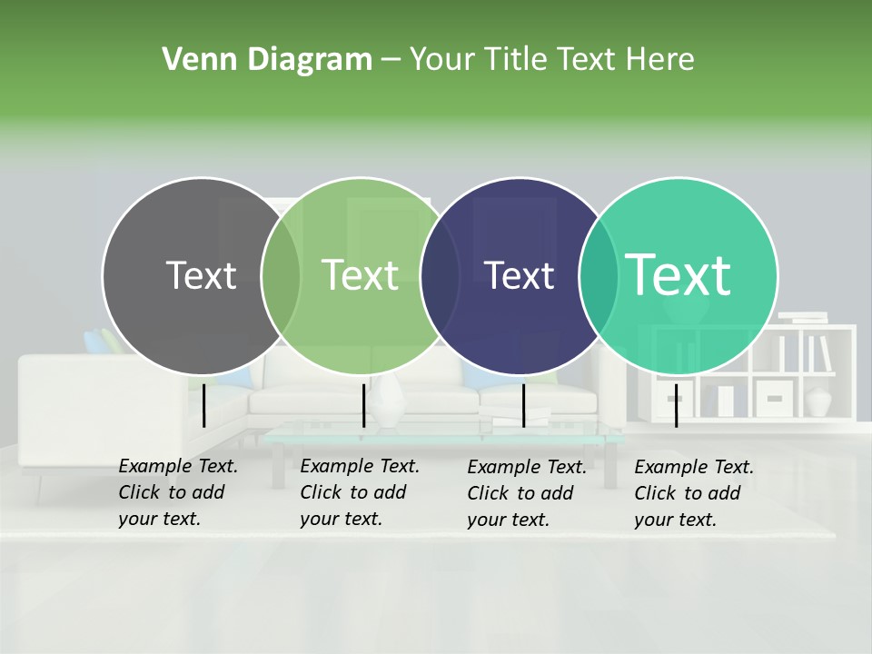 Decorative House Scene PowerPoint Template
