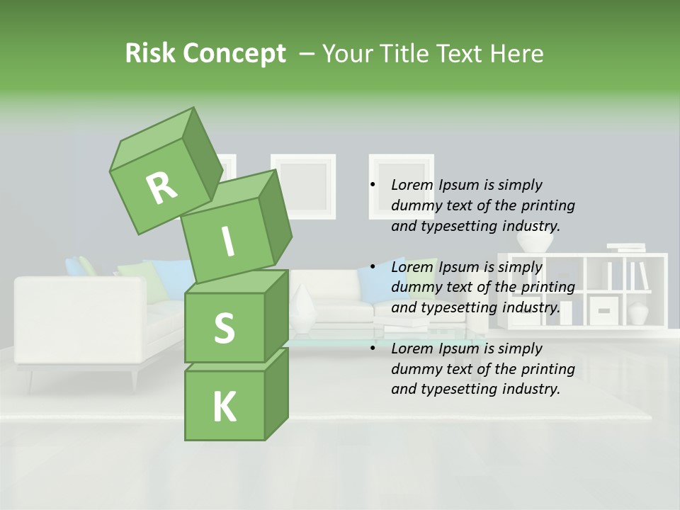 Decorative House Scene PowerPoint Template
