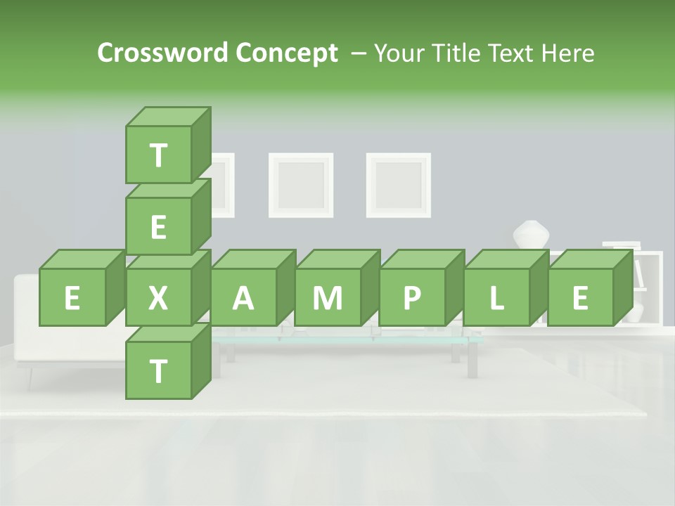 Decorative House Scene PowerPoint Template