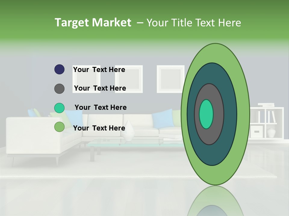 Decorative House Scene PowerPoint Template