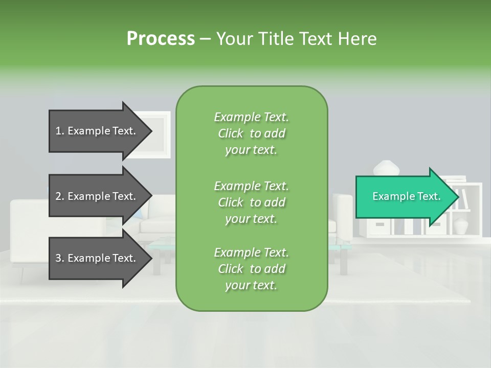 Decorative House Scene PowerPoint Template