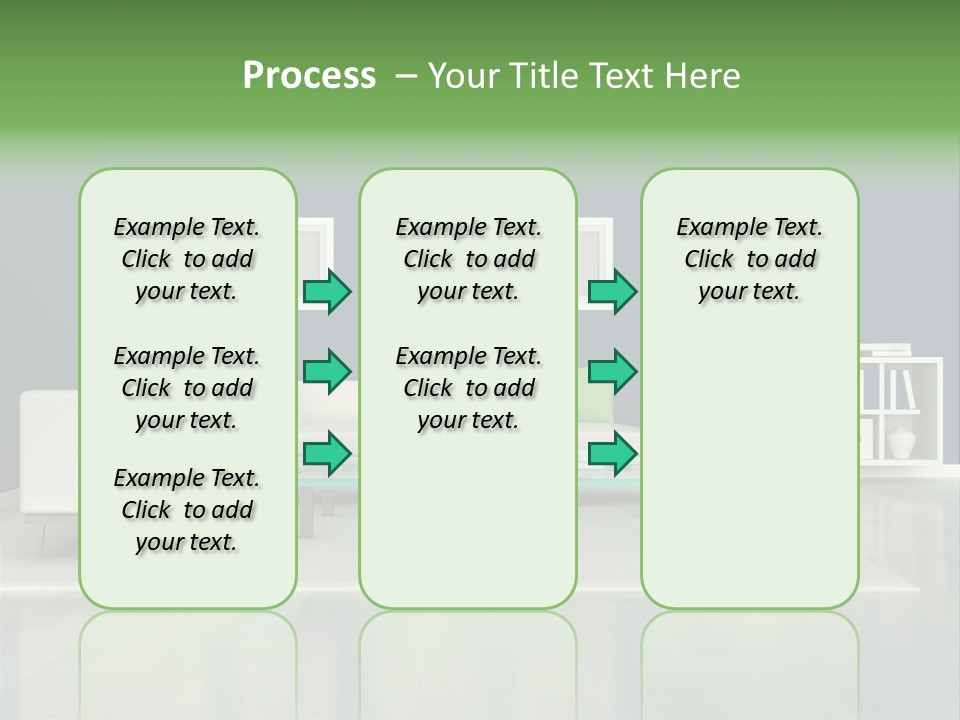 Decorative House Scene PowerPoint Template