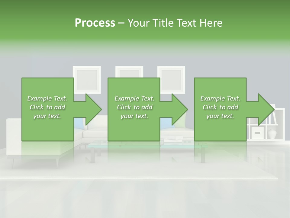 Decorative House Scene PowerPoint Template