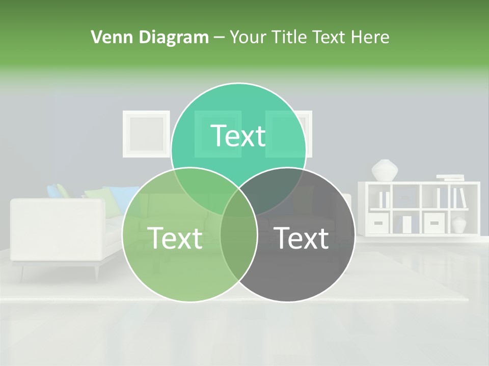 Decorative House Scene PowerPoint Template