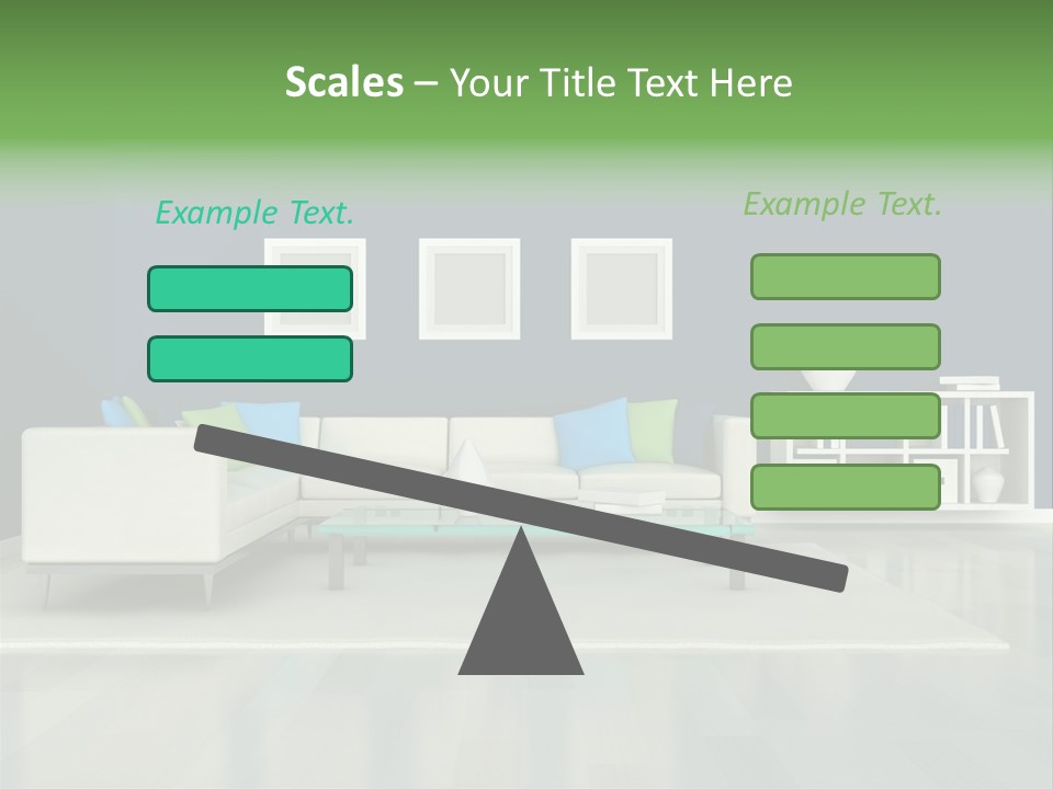Decorative House Scene PowerPoint Template