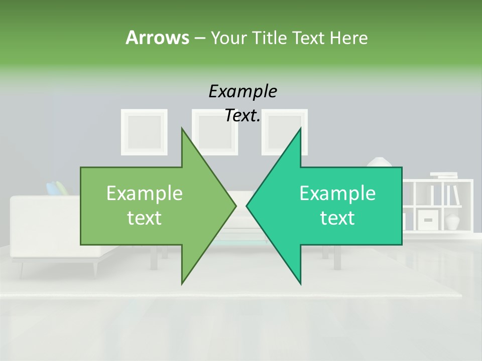 Decorative House Scene PowerPoint Template