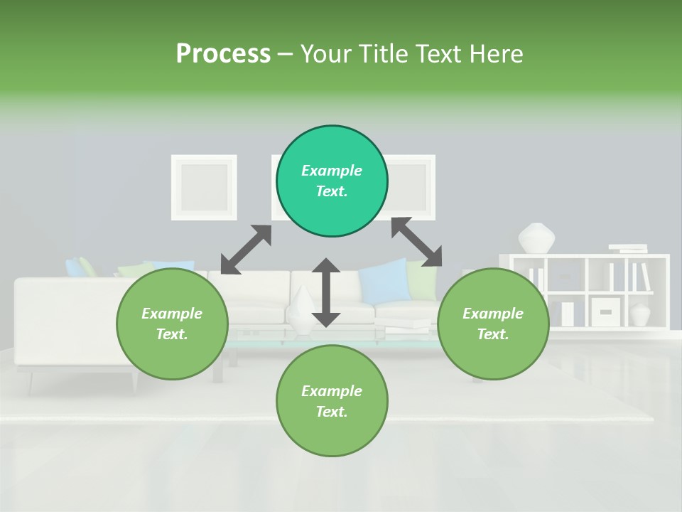 Decorative House Scene PowerPoint Template
