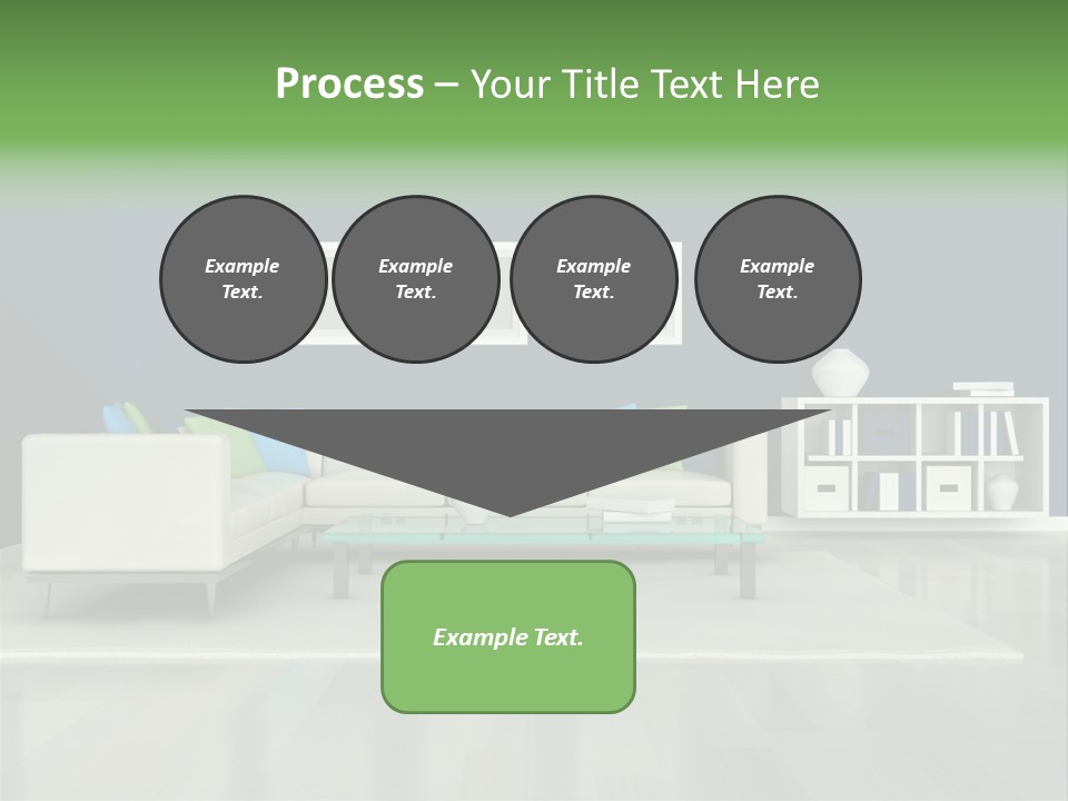 Decorative House Scene PowerPoint Template