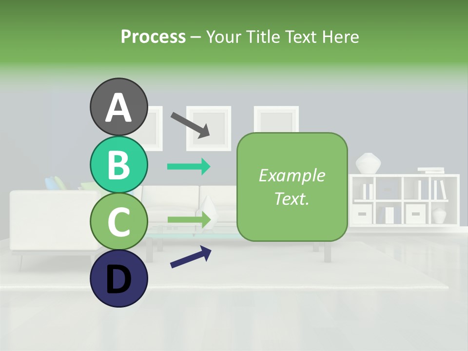 Decorative House Scene PowerPoint Template