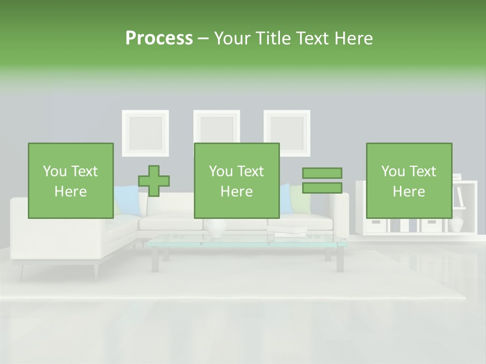 Decorative House Scene PowerPoint Template