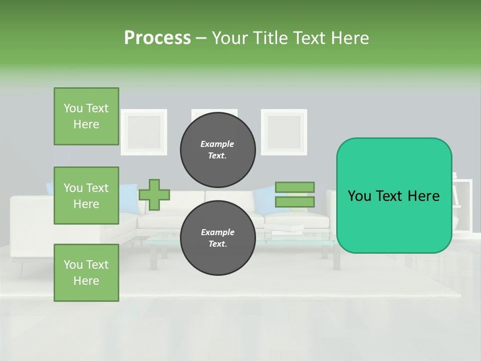 Decorative House Scene PowerPoint Template