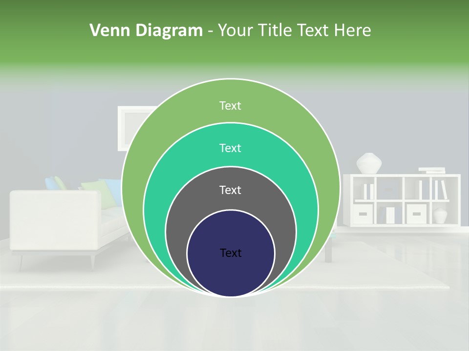 Decorative House Scene PowerPoint Template