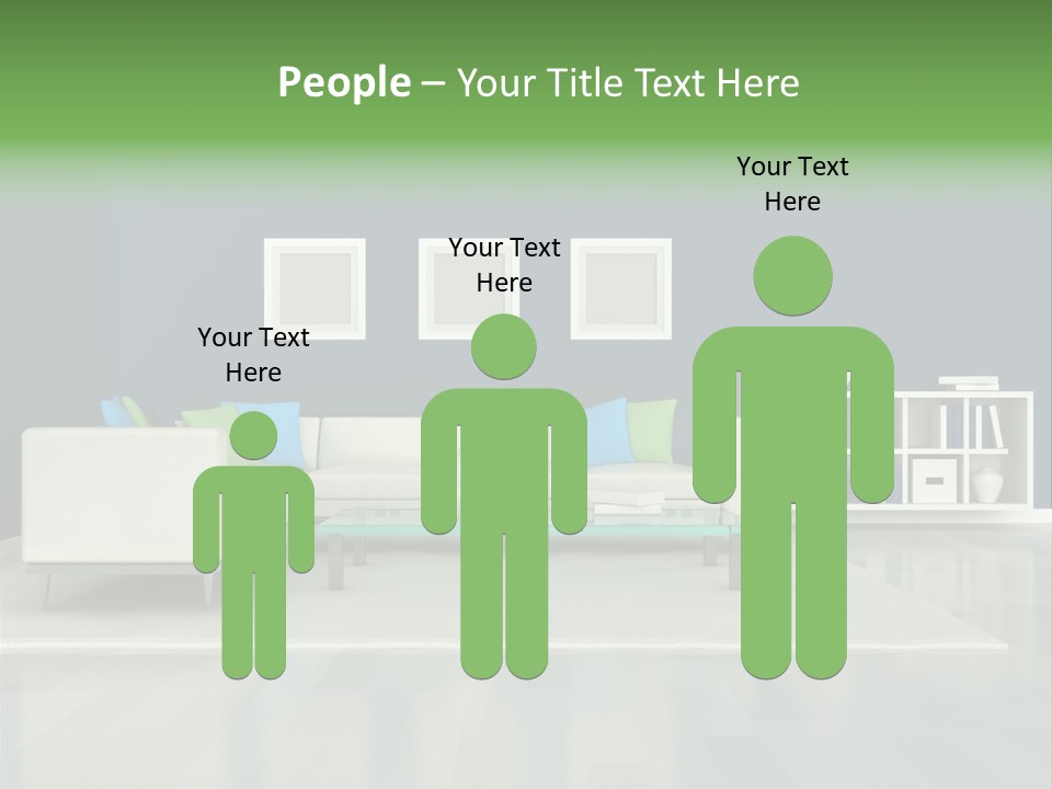 Decorative House Scene PowerPoint Template