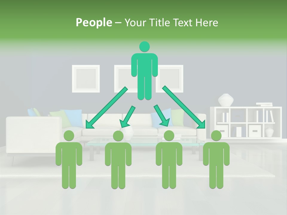 Decorative House Scene PowerPoint Template