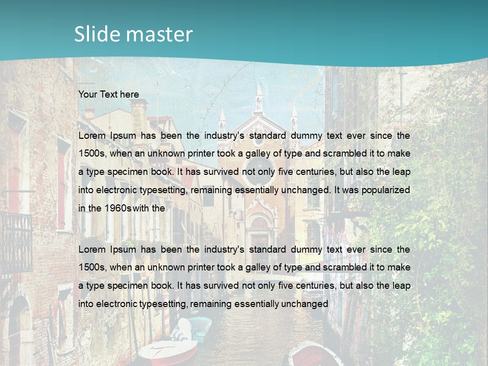 View Toned Old PowerPoint Template