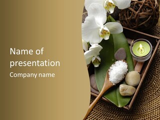 Wellness Bamboo Mat PowerPoint Template