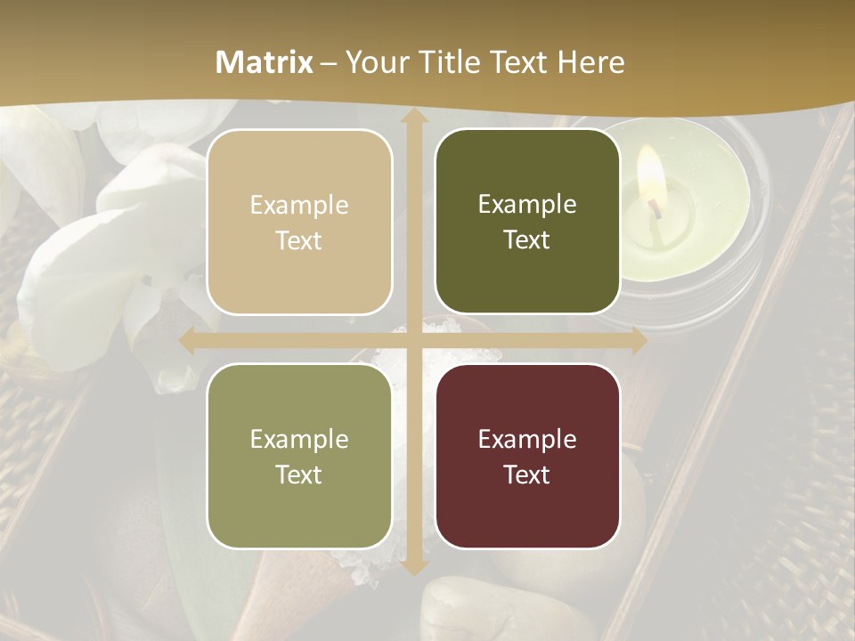 Wellness Bamboo Mat PowerPoint Template