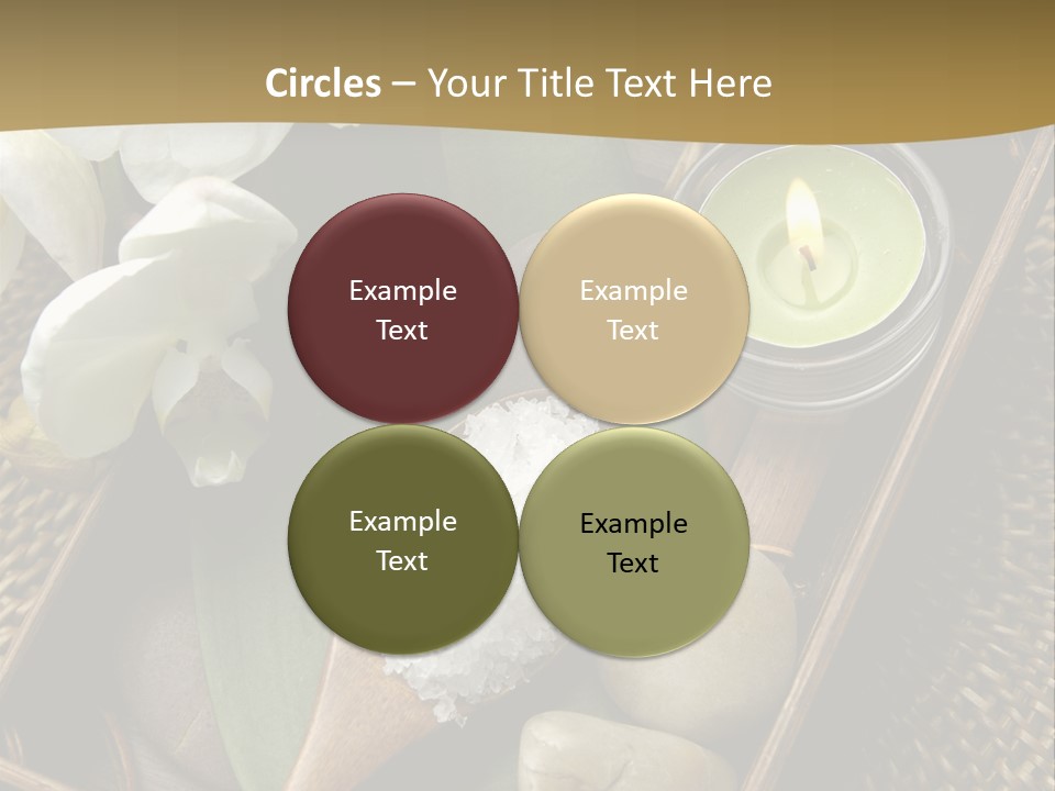 Wellness Bamboo Mat PowerPoint Template