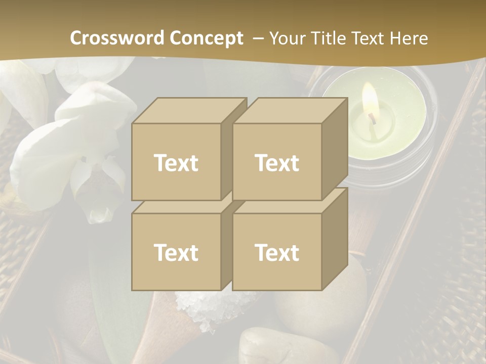 Wellness Bamboo Mat PowerPoint Template