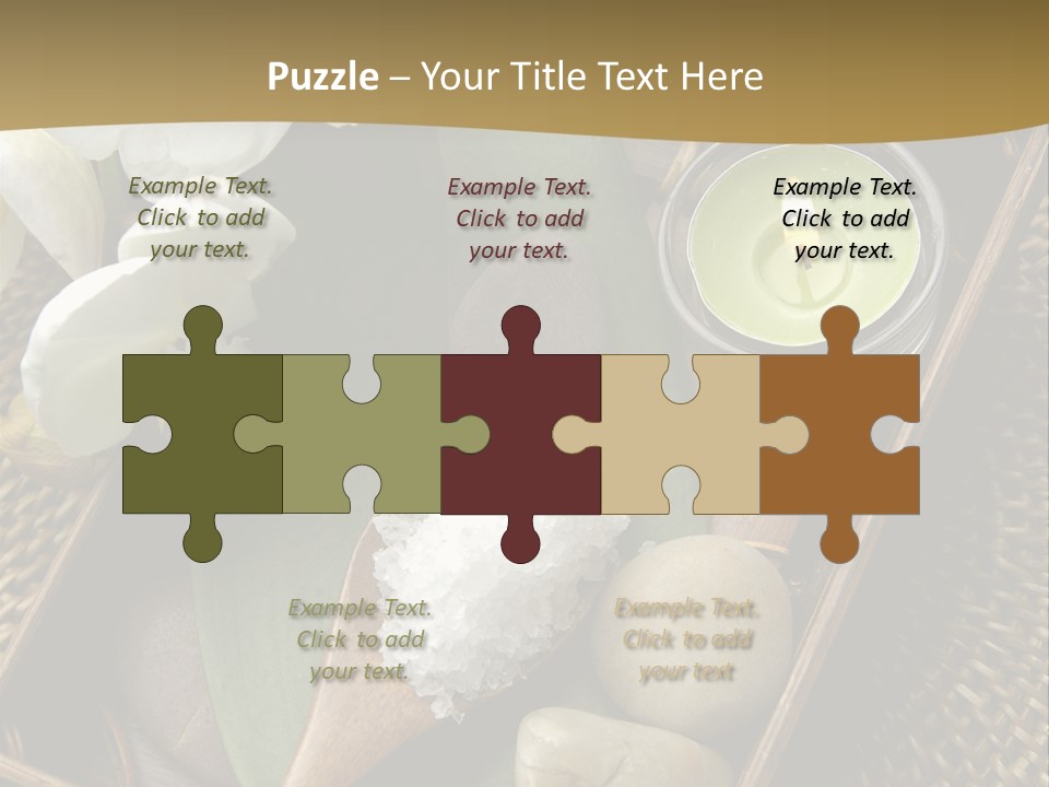 Wellness Bamboo Mat PowerPoint Template